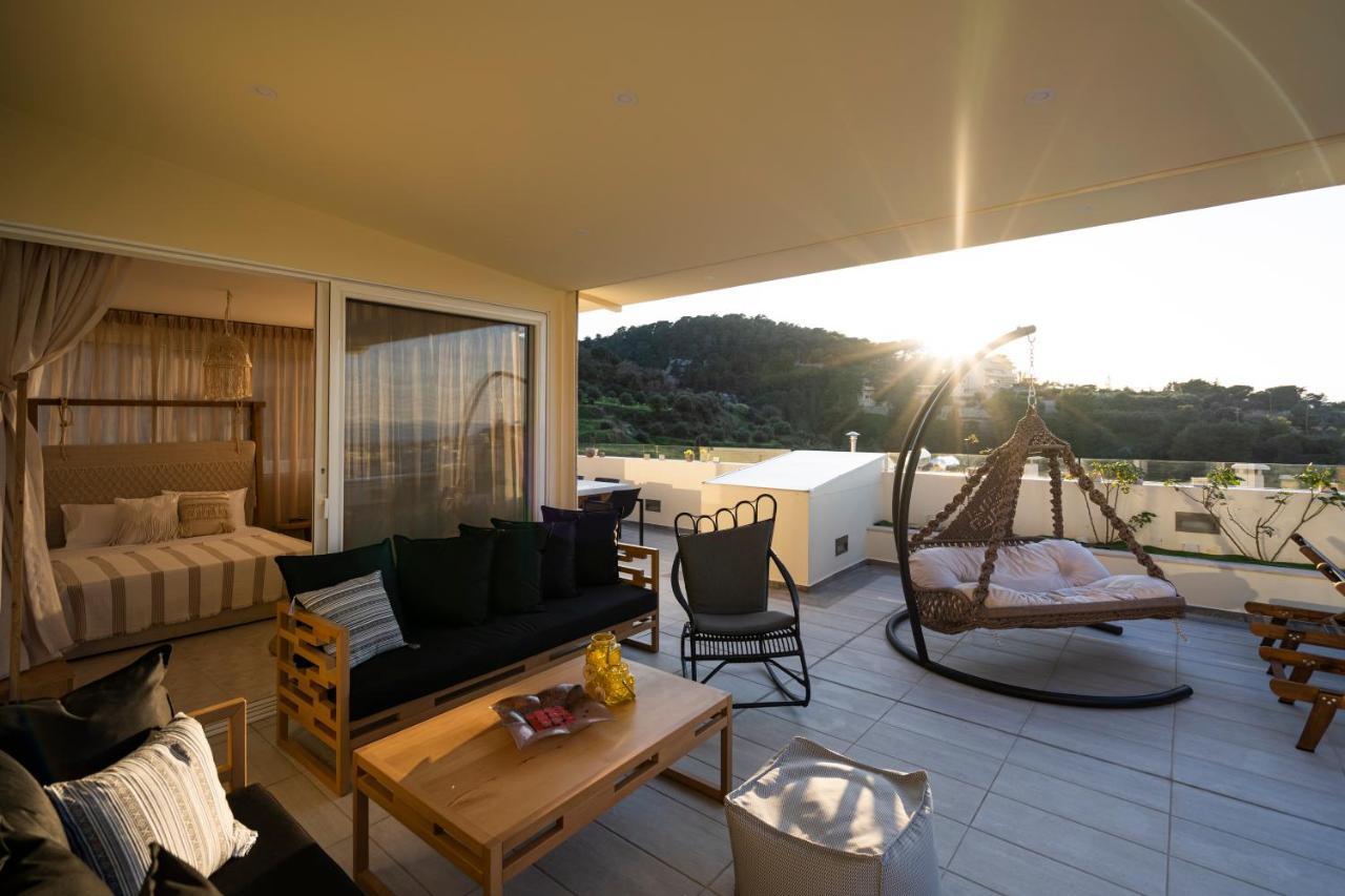 Helen Luxury Holiday House With Sea View Réthimno Kültér fotó