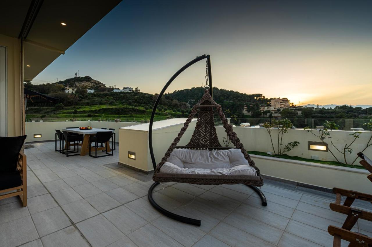 Helen Luxury Holiday House With Sea View Réthimno Kültér fotó