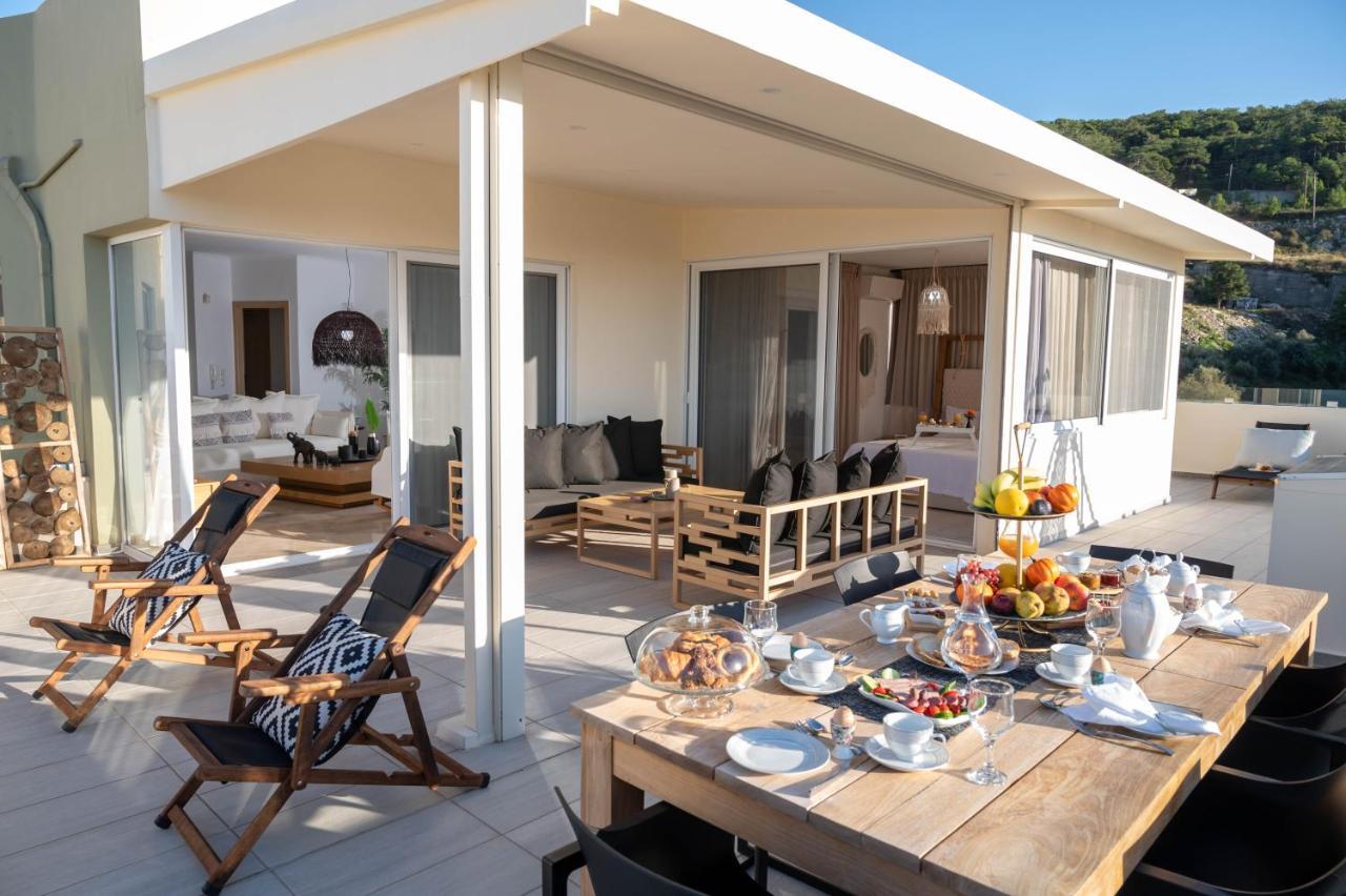 Helen Luxury Holiday House With Sea View Réthimno Kültér fotó