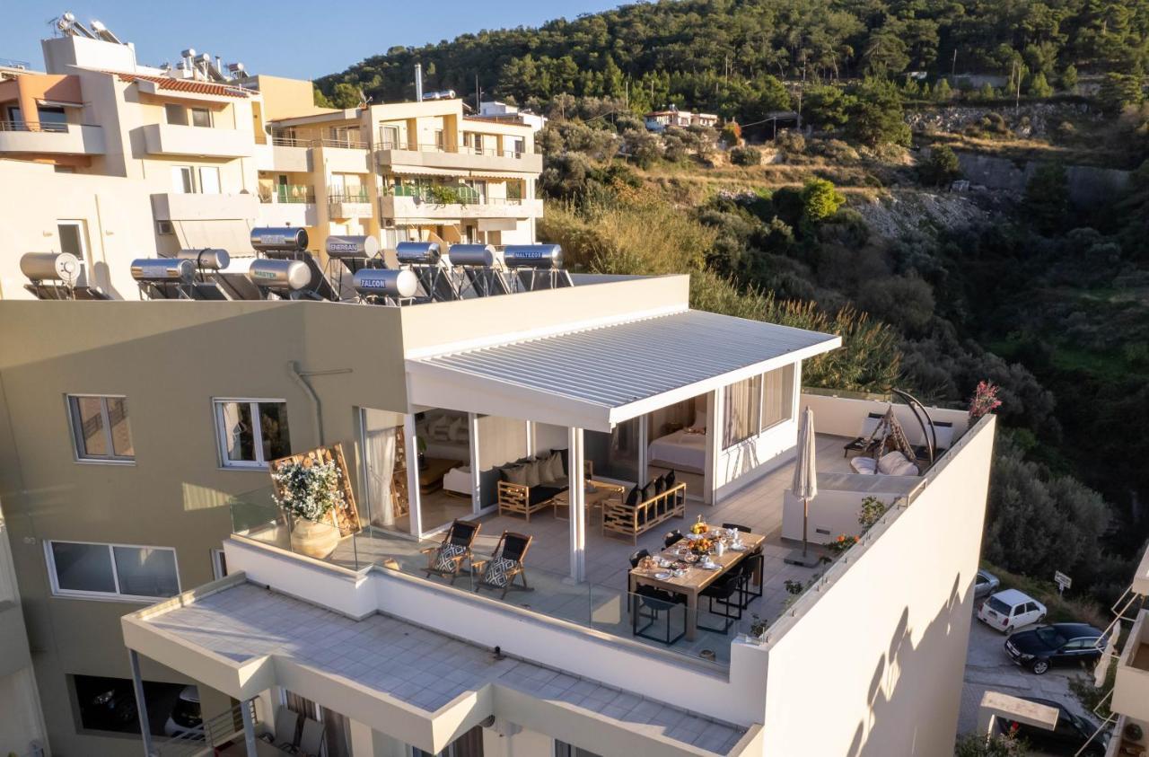 Helen Luxury Holiday House With Sea View Réthimno Kültér fotó