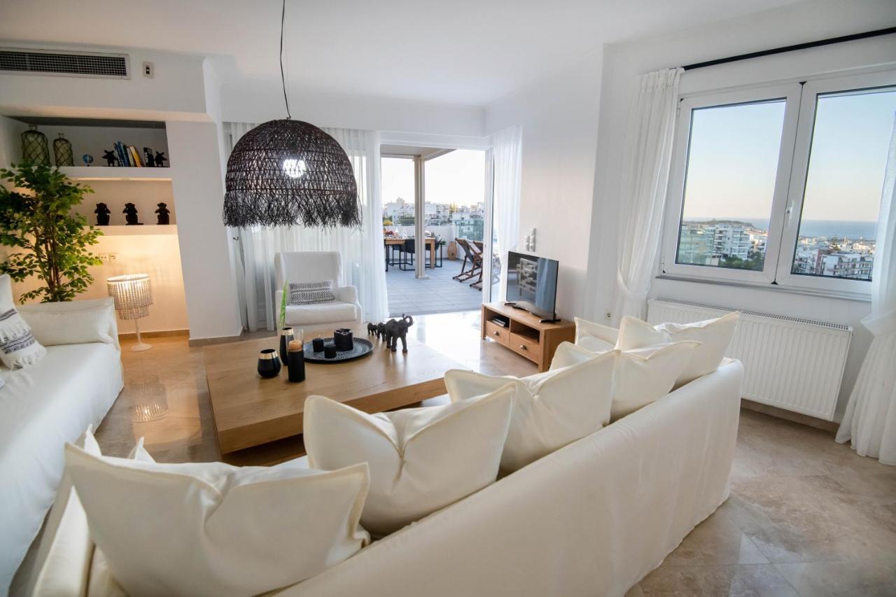Helen Luxury Holiday House With Sea View Réthimno Kültér fotó